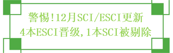 ����!12��SCI/ESCI����,4��ESCI����,1��SCI���޳�