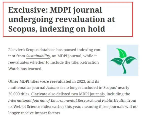 �ָ���¼��MDPI�����Ȿ�񿯱�Scopus���ݿ���� 