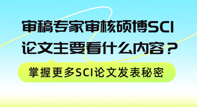 审稿专家审核论文主要看什么